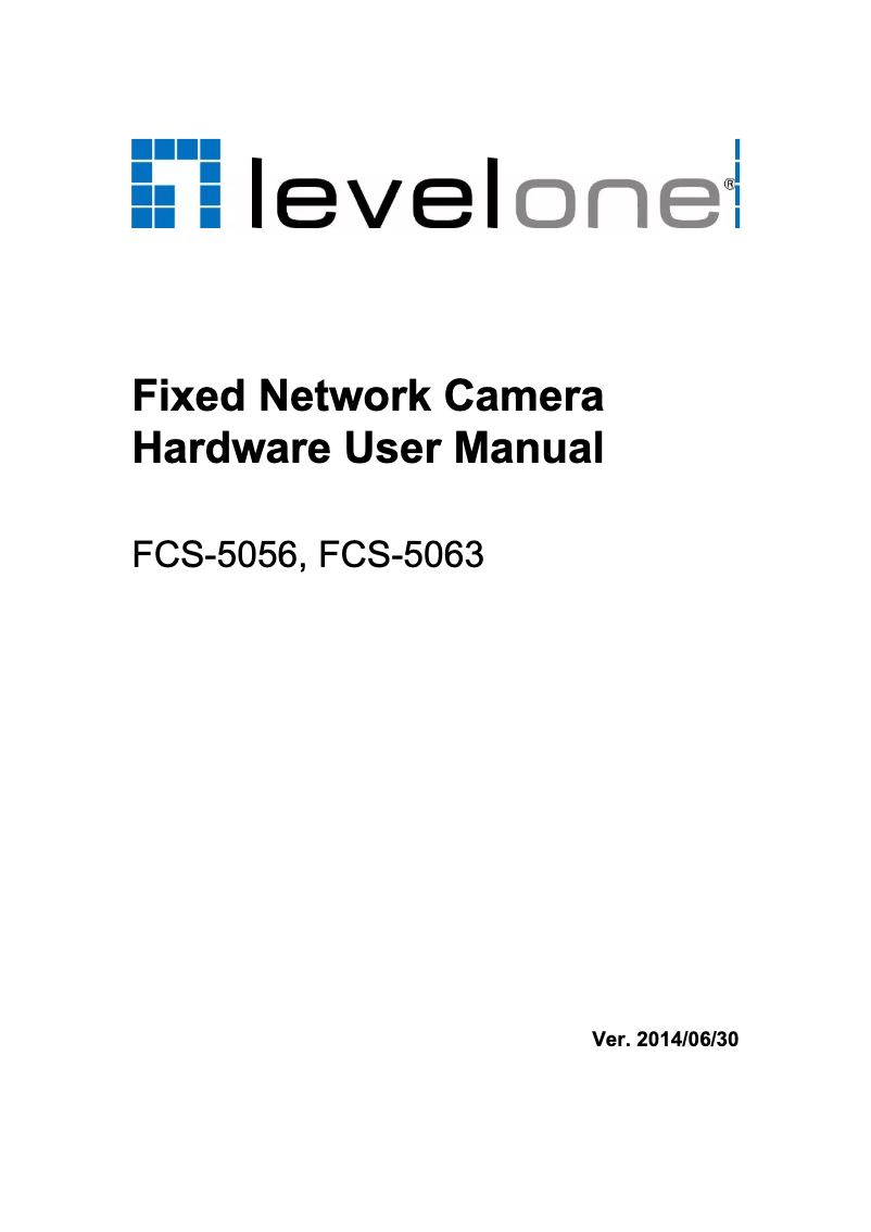 Page 1 de la notice Manuel utilisateur LevelOne FCS-5056