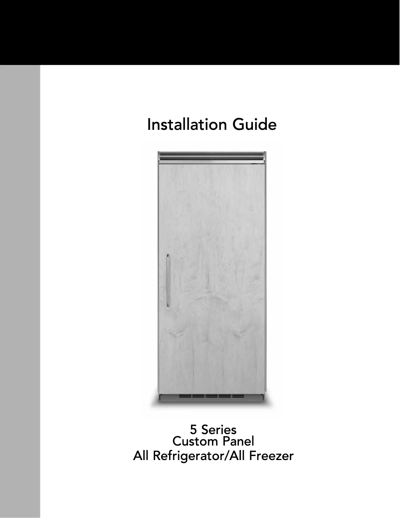 Page 1 de la notice Guide d'installation Viking FDFB5303L