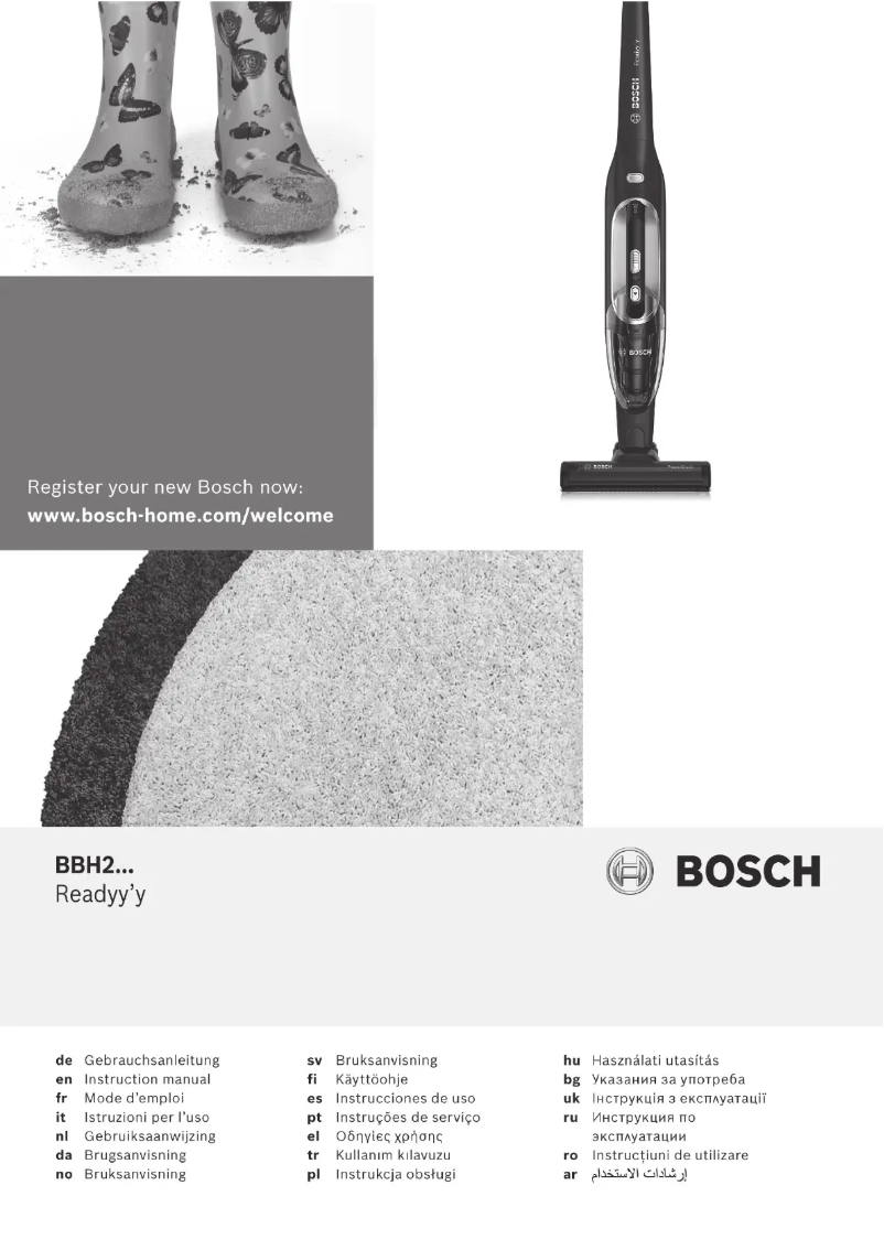Página 1 del manual Manual de usuario Bosch BBH22042