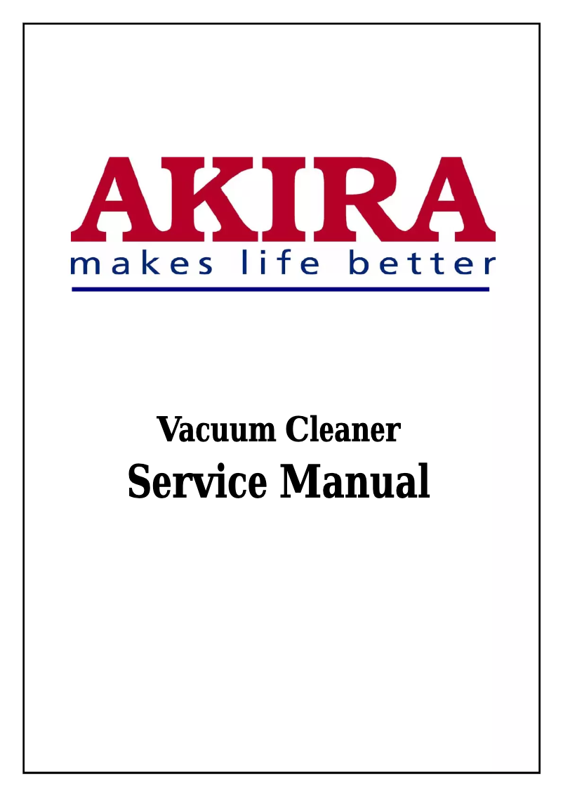 Page n°1 - Manuel utilisateur Akira VC-F1402