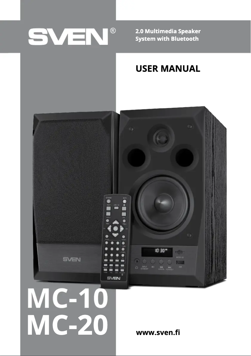 Page 1 de la notice Manuel utilisateur Sven MC-10