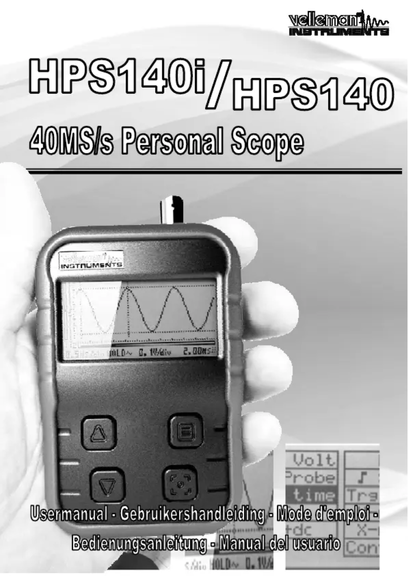 Página 1 del manual Manual de usuario Velleman HPS140