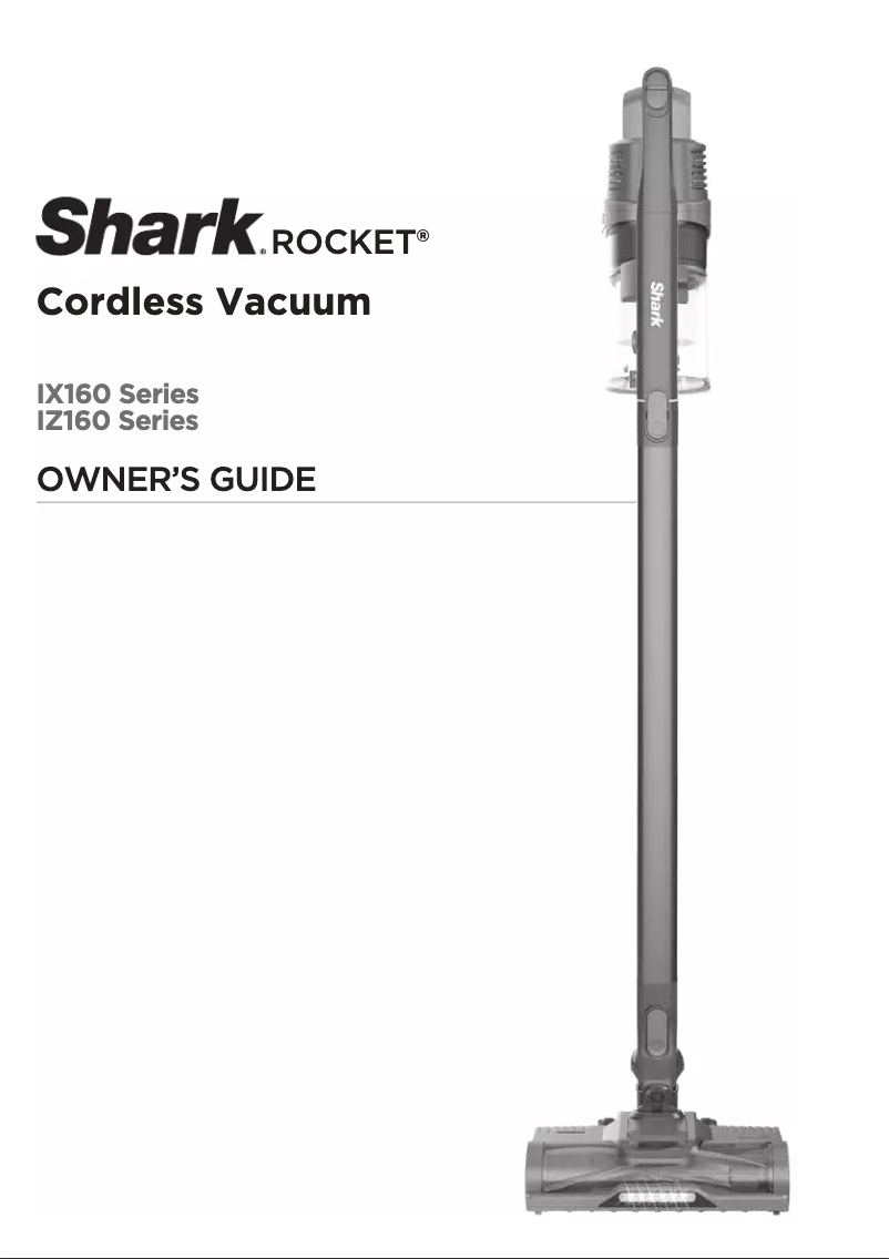 Page 1 de la notice Manuel utilisateur Shark Rocket Pro IZ162H