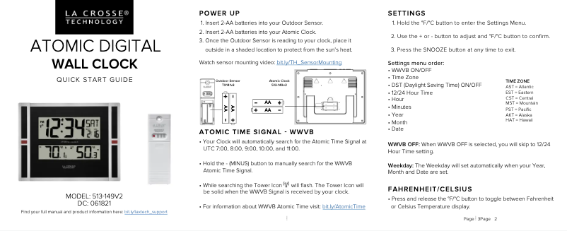 Image de la première page du manuel de l'appareil 513-149V2