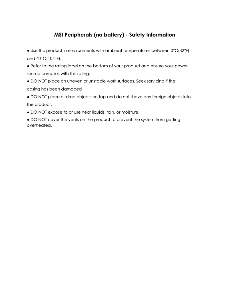 Page n°1 - Manuel utilisateur MSI Immerse GV60