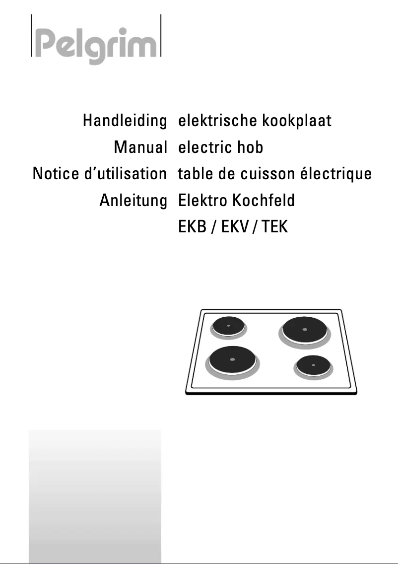 Image de la première page du manuel de l'appareil EKB550RVS