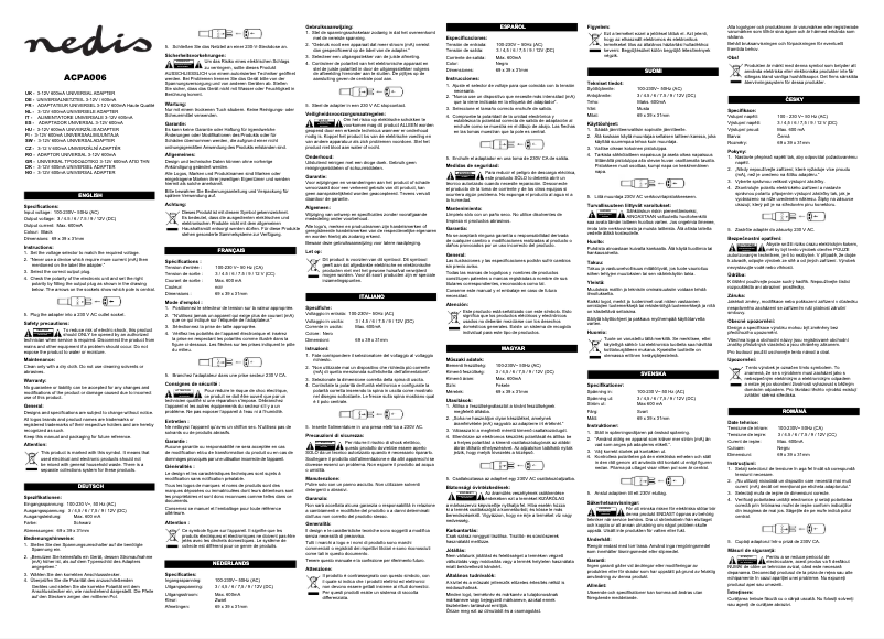 Image de la première page du manuel de l'appareil ACPA006