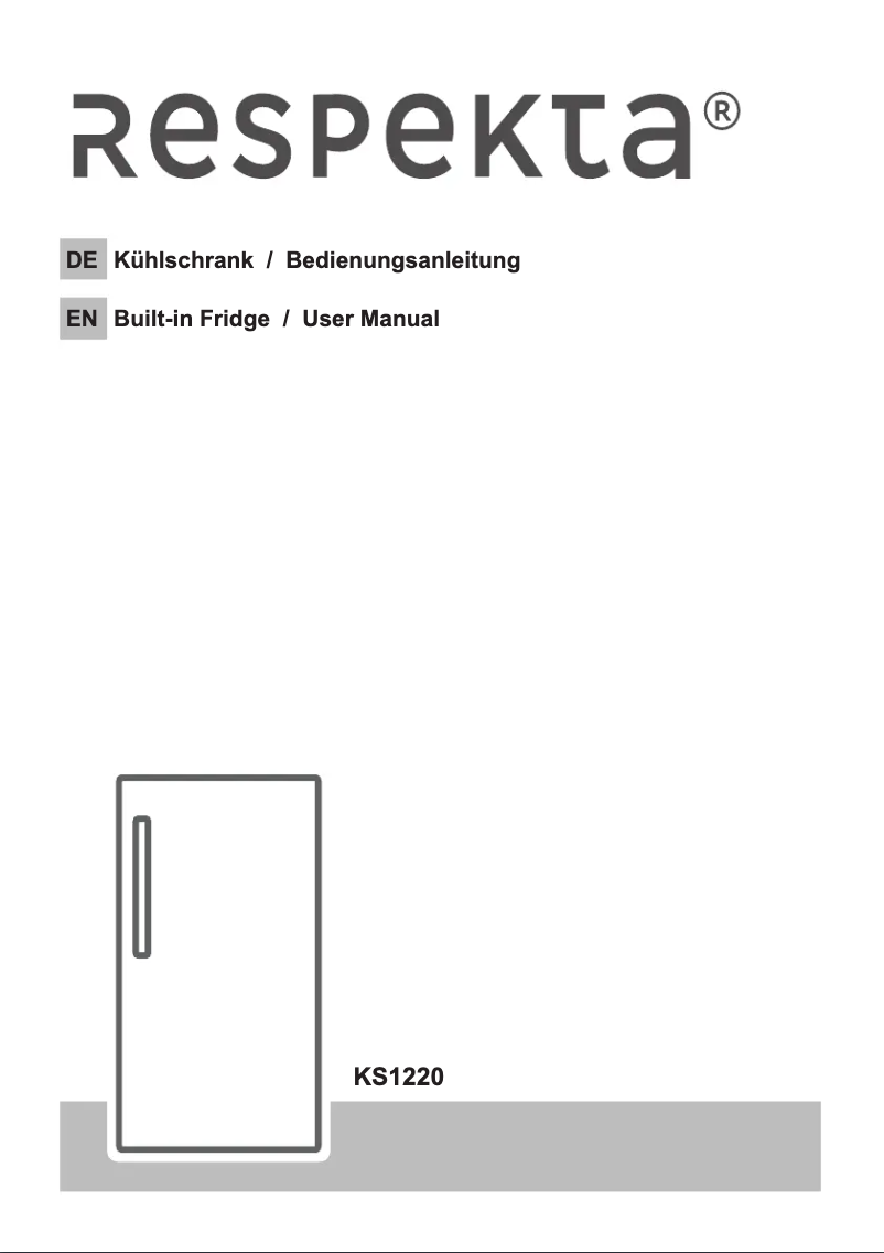 Page n°1 - Manuel utilisateur Respekta KS1220
