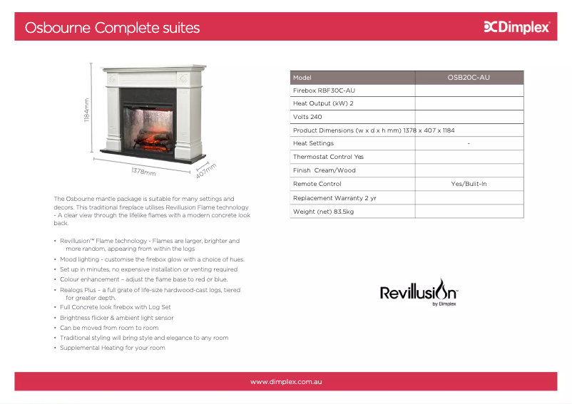 Image de la première page du manuel de l'appareil OSB20C-AU