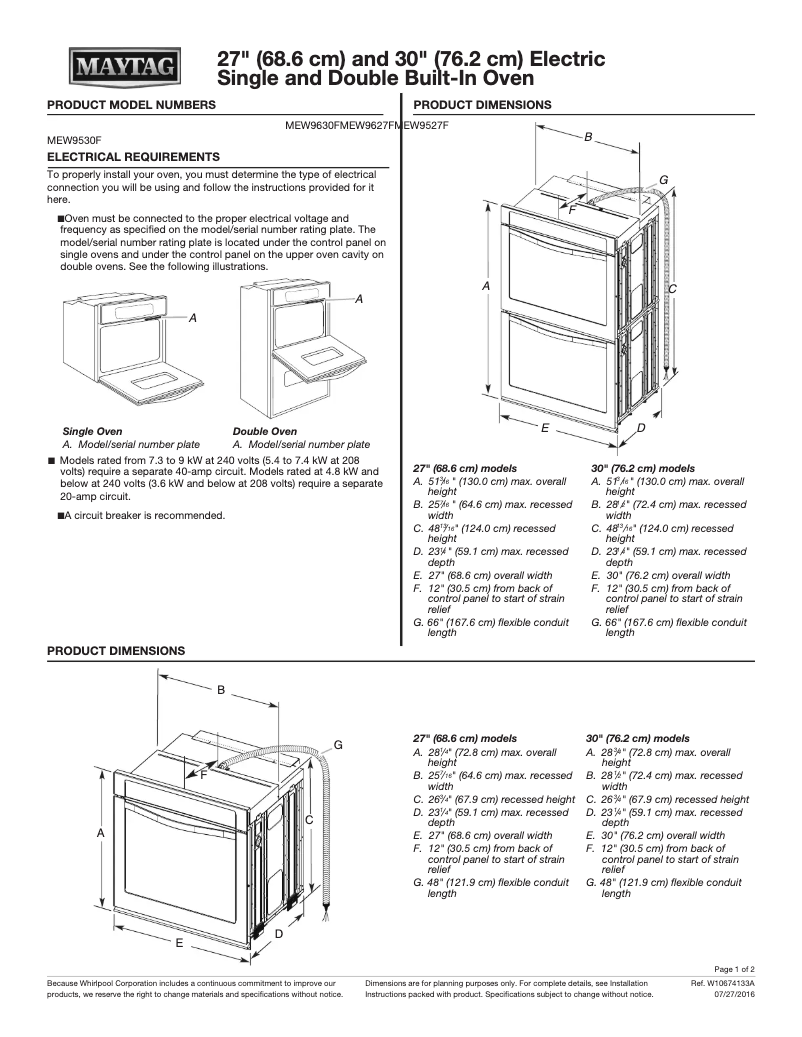 Image de la première page du manuel de l'appareil MEW9630FZ