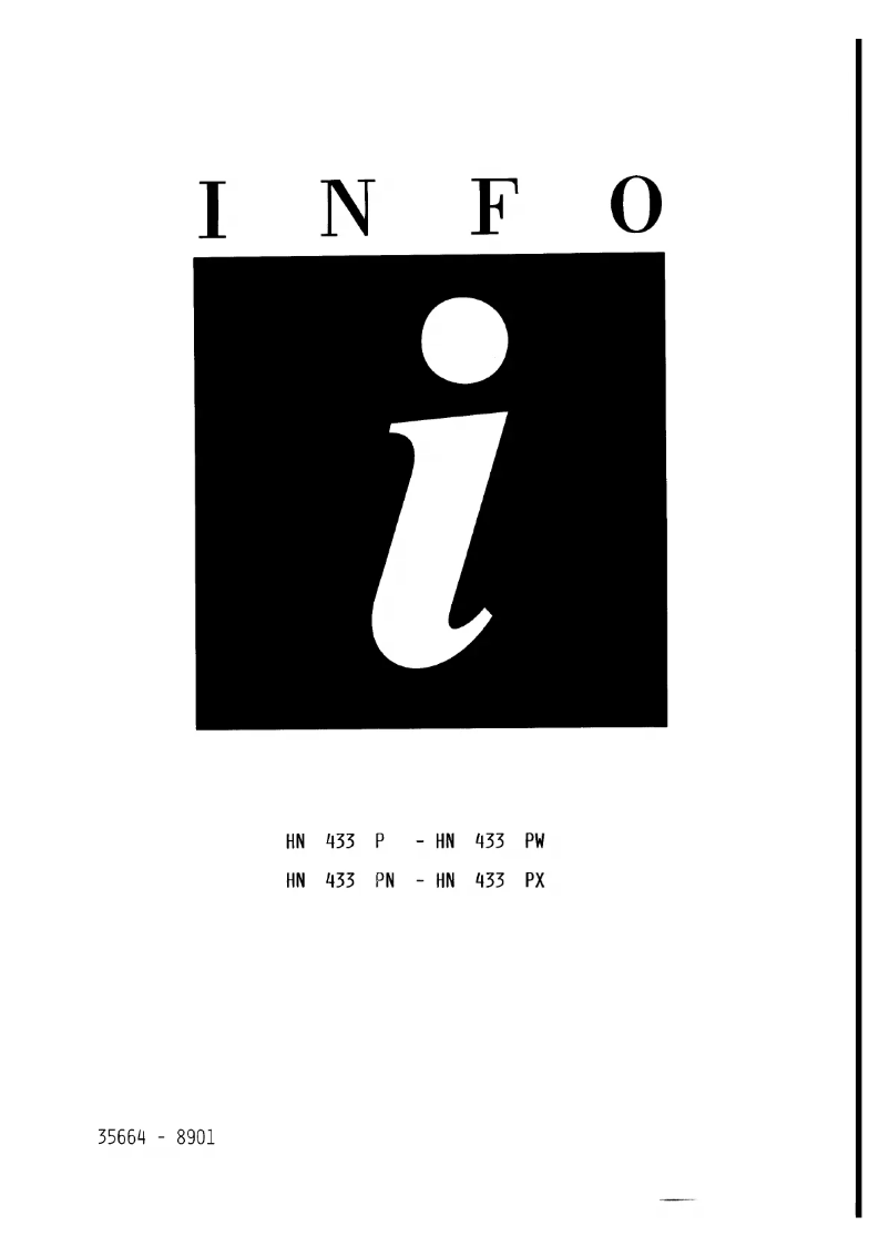 Page 1 de la notice Manuel utilisateur Zanussi HN 433 P