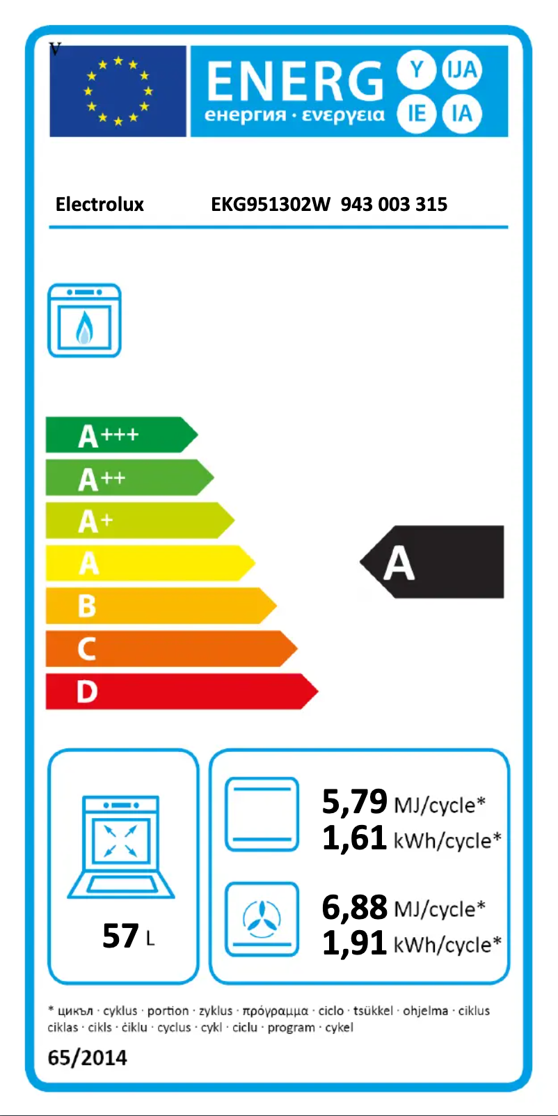 Page n°1 - Manuel utilisateur Electrolux EKG951302W