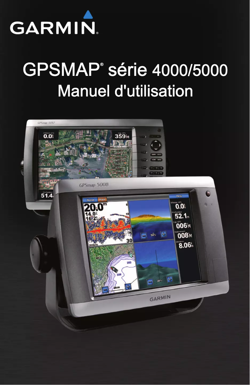 Page 1 de la notice Manuel utilisateur Garmin GPSMAP 4012