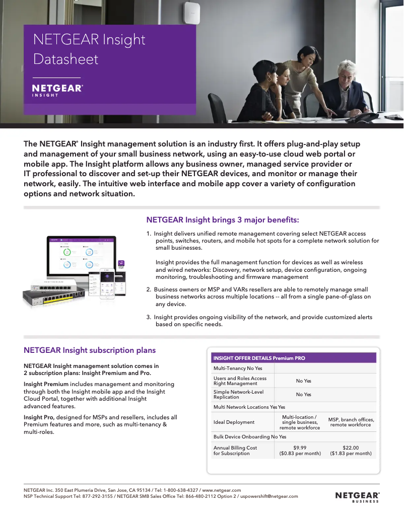Image de la première page du manuel de l'appareil Insight Pro