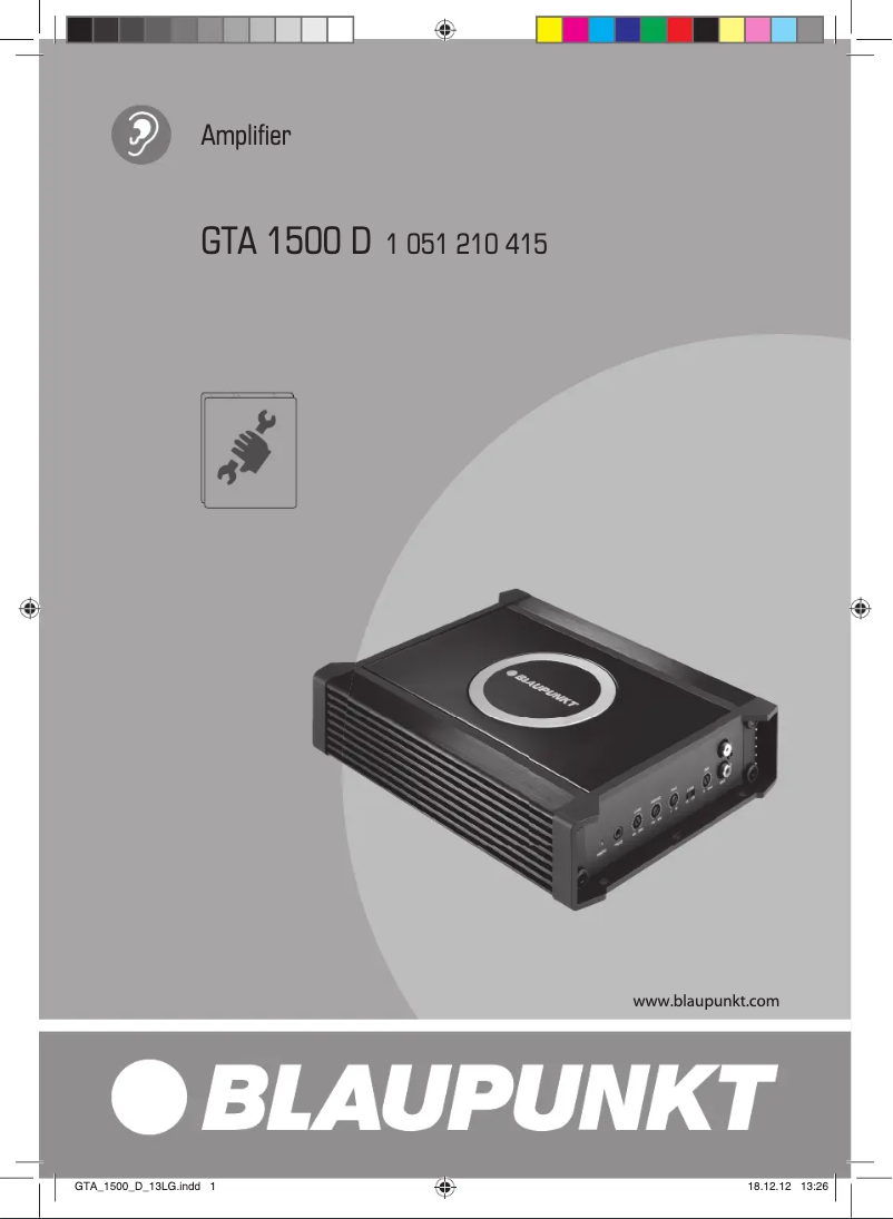 Imagen de la primera página del manual del dispositivo GTA 1500 D