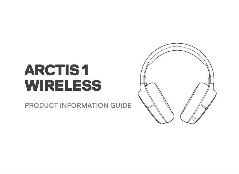 Image de la première page du manuel de l'appareil Arctis 1 Wireless