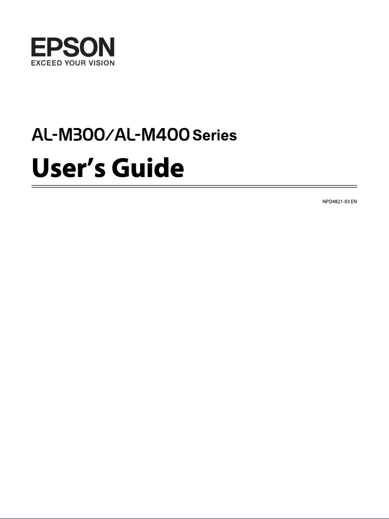 Page 1 de la notice Manuel utilisateur Epson WorkForce AL-M400DN