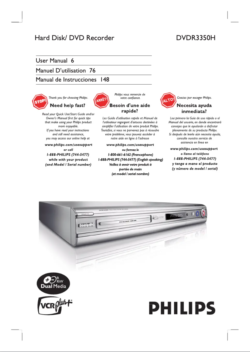 Página 1 del manual Manual de usuario Philips HTS5800H