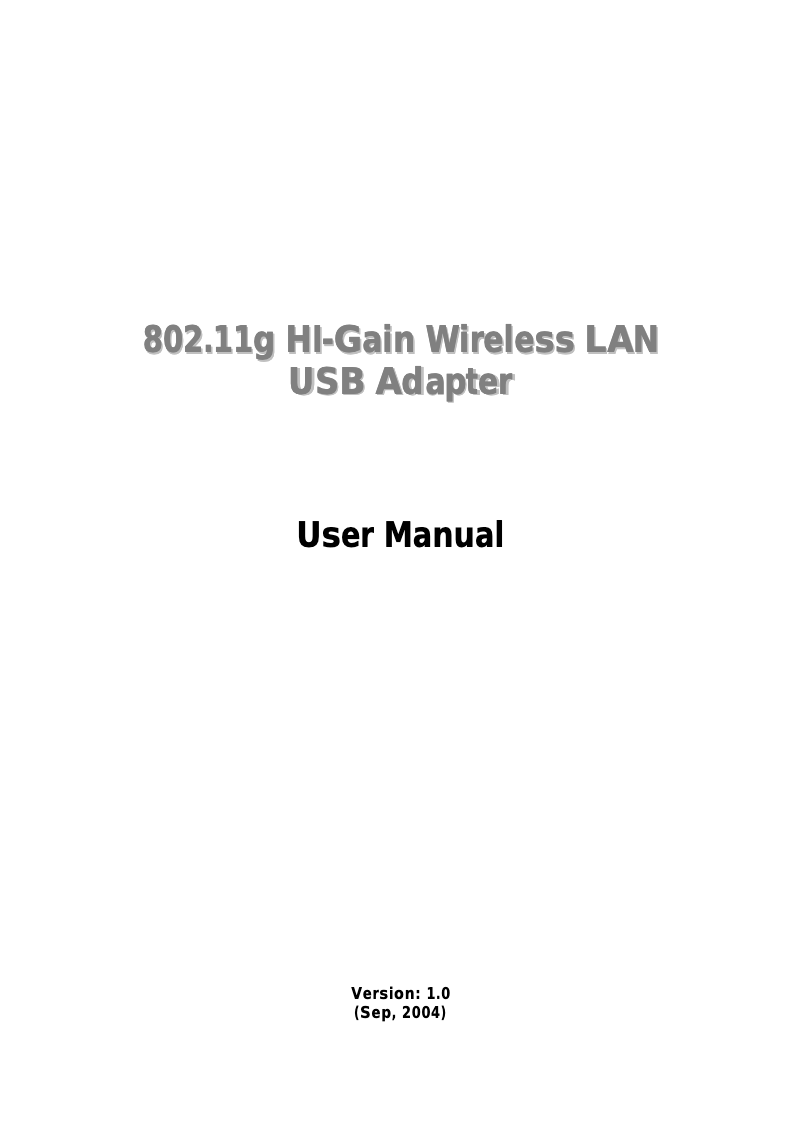 Image de la première page du manuel de l'appareil EW-7317UHg