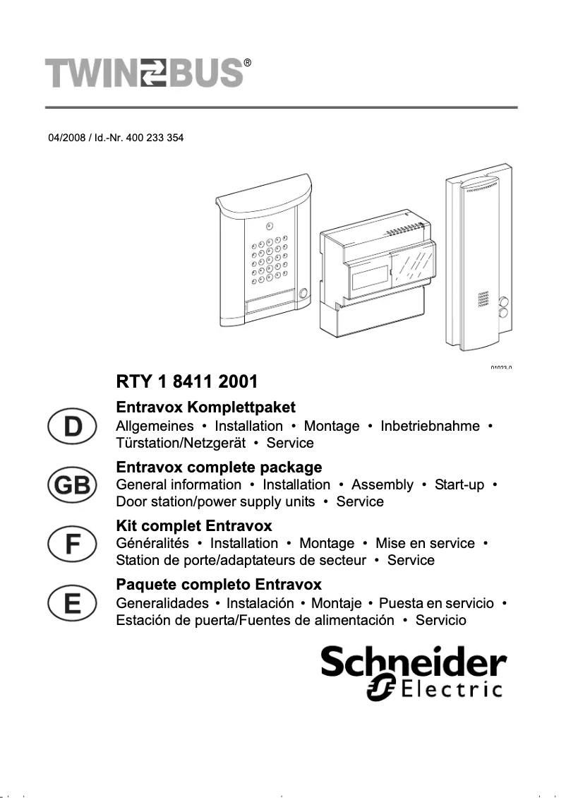Image de la première page du manuel de l'appareil 1841420