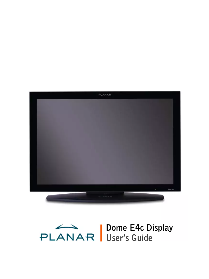 Page 1 de la notice Manuel utilisateur Planar Dome E4C