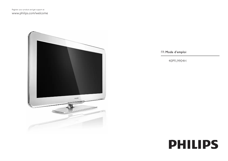 Page 1 de la notice Manuel utilisateur Philips 42PFL9903H