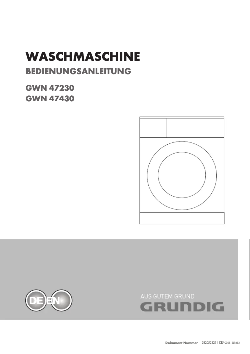 Página 1 del manual Manual de usuario Grundig GWN 47430