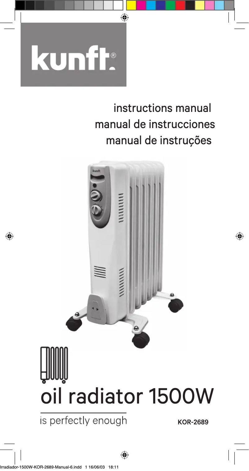 Page 1 de la notice Manuel utilisateur Kunft KOR-2689