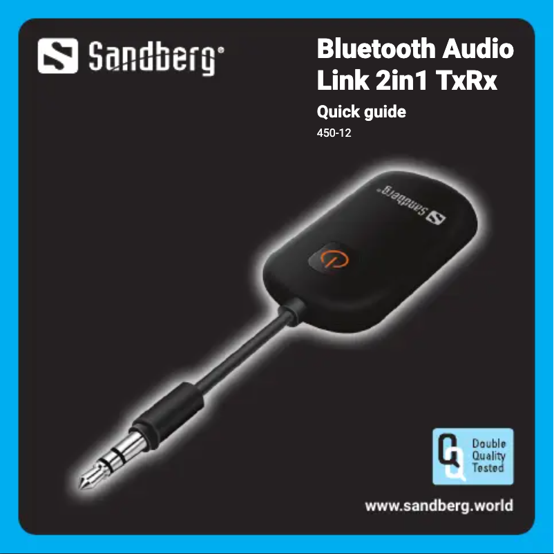Image de la première page du manuel de l'appareil Bluetooth Audio Link 2in1 TxRx 450-12