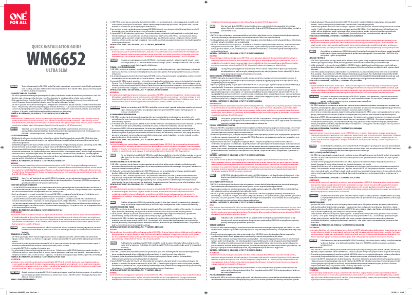 Image de la première page du manuel de l'appareil WM 6652