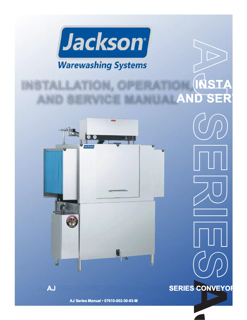 Page 1 de la notice Manuel utilisateur Jackson AJ-64