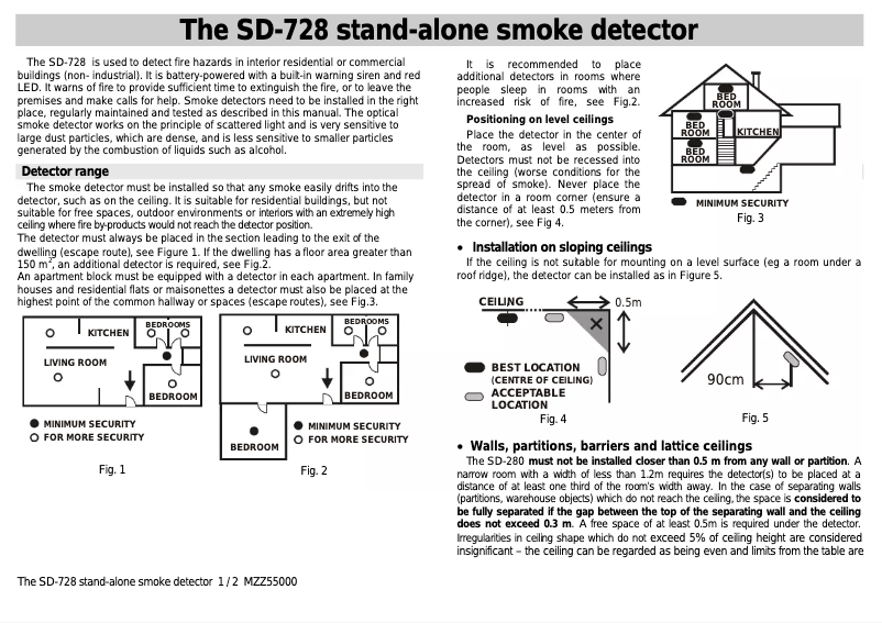 Image de la première page du manuel de l'appareil SD-728