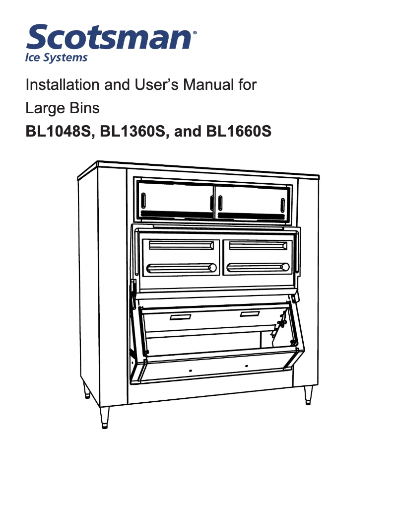 Page n°1 - Manuel utilisateur Scotsman BL1660