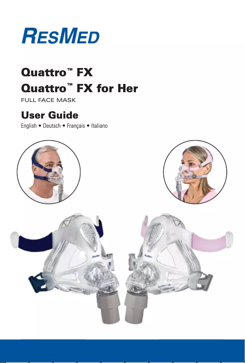 Page 1 de la notice Manuel utilisateur ResMed Quattro FX