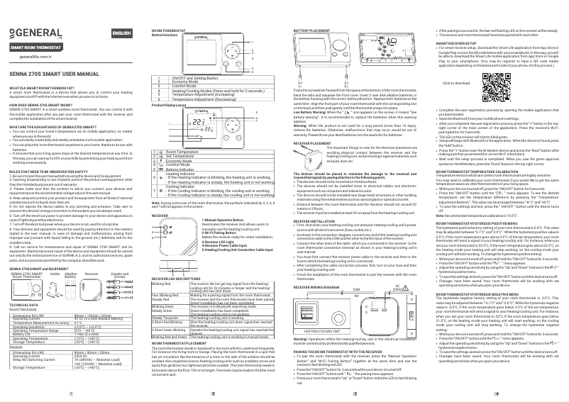 Página 1 del manual Manual de usuario GENERAL Life HT270S