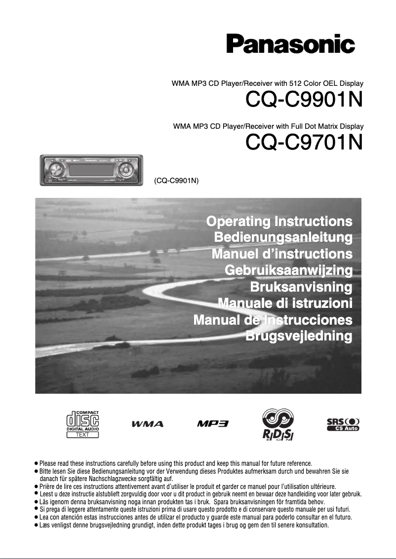 Page n°1 - Manuel utilisateur Panasonic CQ-C9701N