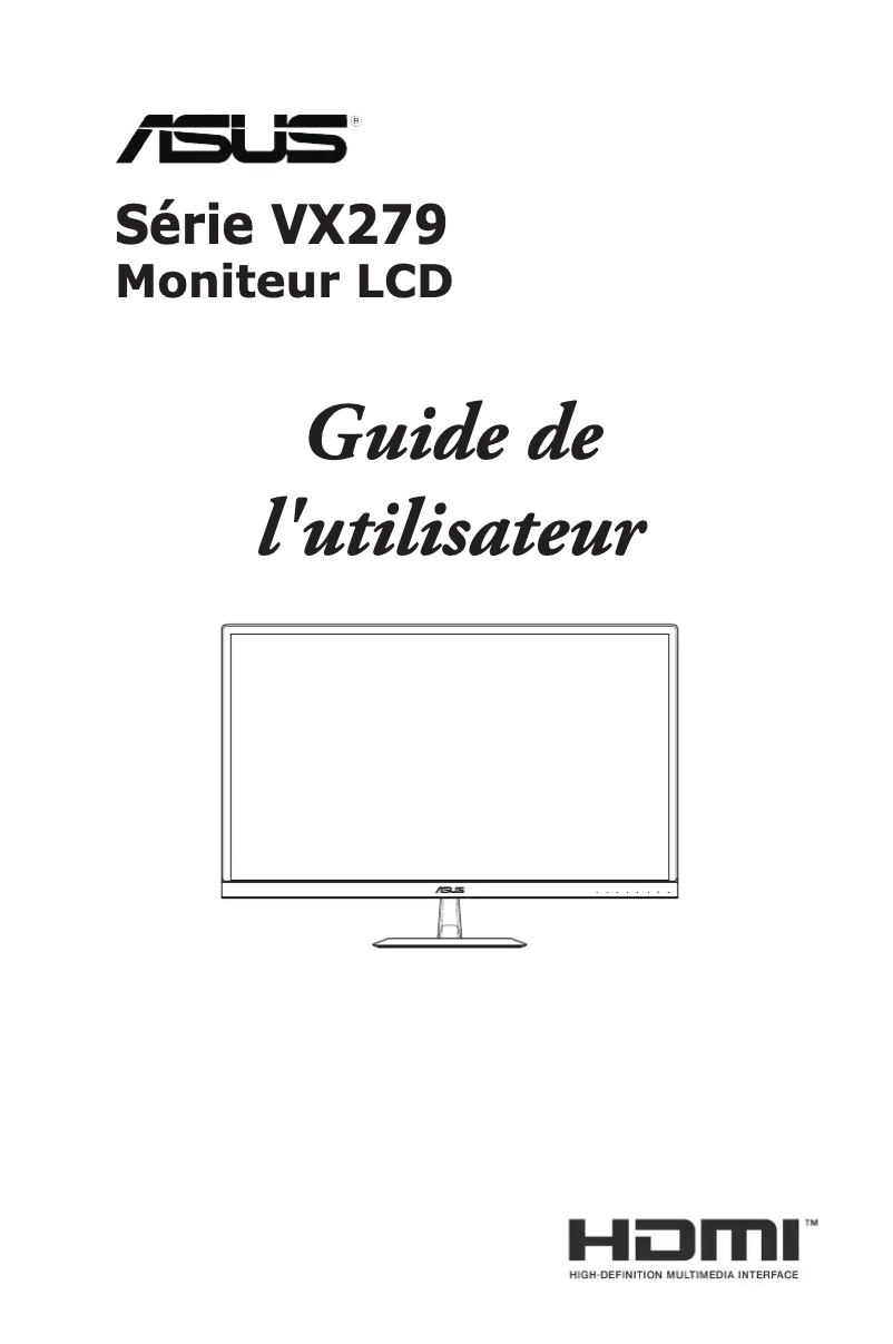 Image de la première page du manuel de l'appareil VX279C