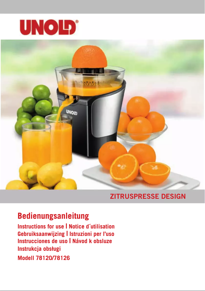 Image de la première page du manuel de l'appareil 78126