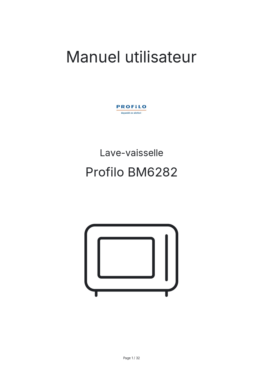 Image de la première page du manuel de l'appareil BM6282