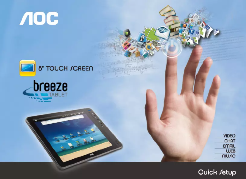 Page n°1 - Manuel utilisateur AOC Breeze 8" MW-811