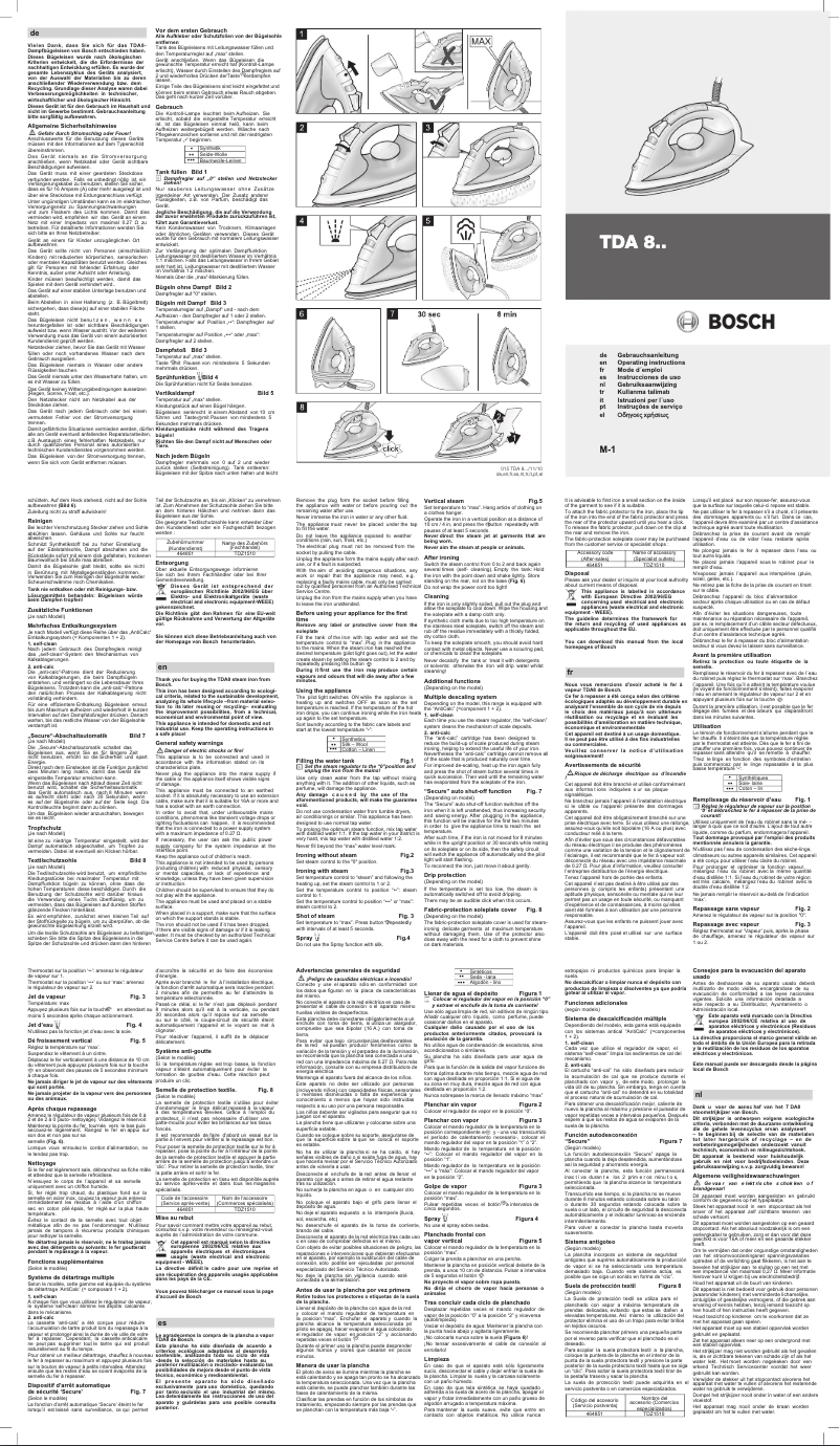 Image de la première page du manuel de l'appareil Sensixx Comfort TDA8316