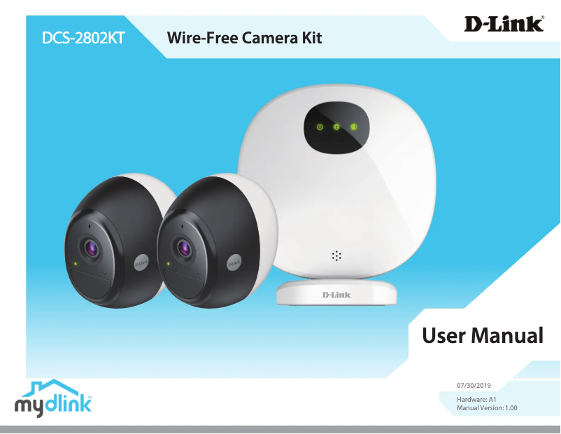 Page 1 de la notice Manuel utilisateur D-Link DCS-2804KT