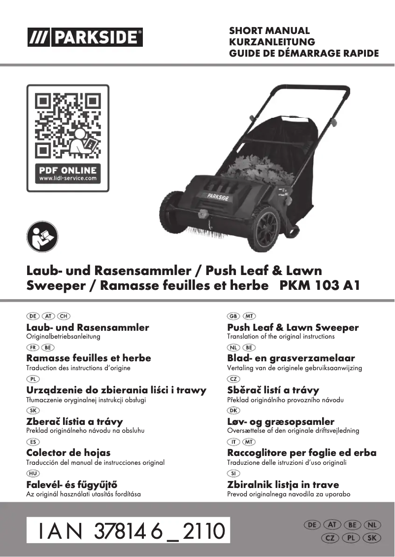 Página 1 del manual Manual de usuario Parkside IAN 378146