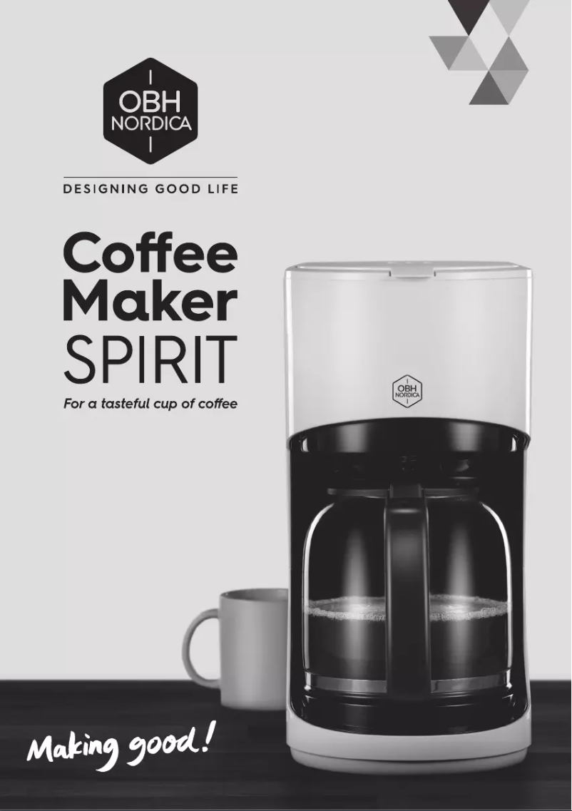 Page 1 de la notice Manuel utilisateur OBH Nordica Spirit Black 2300