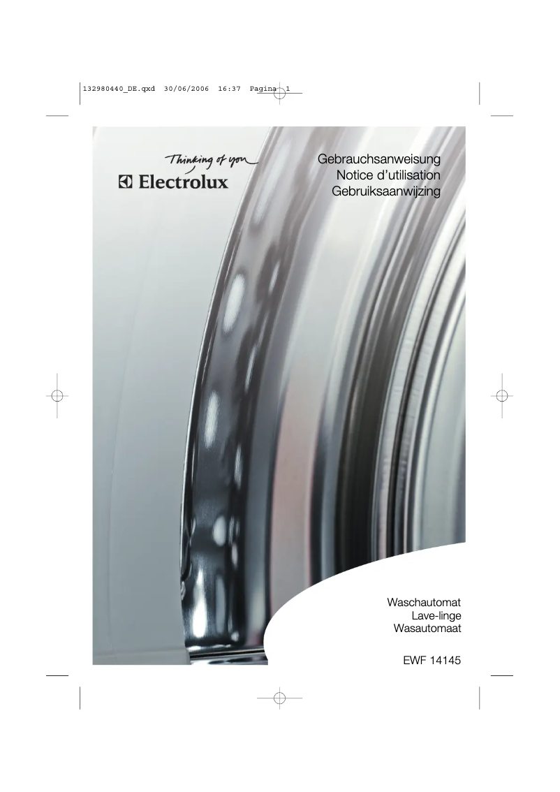 Page n°1 - Manuel utilisateur Electrolux EWF14145
