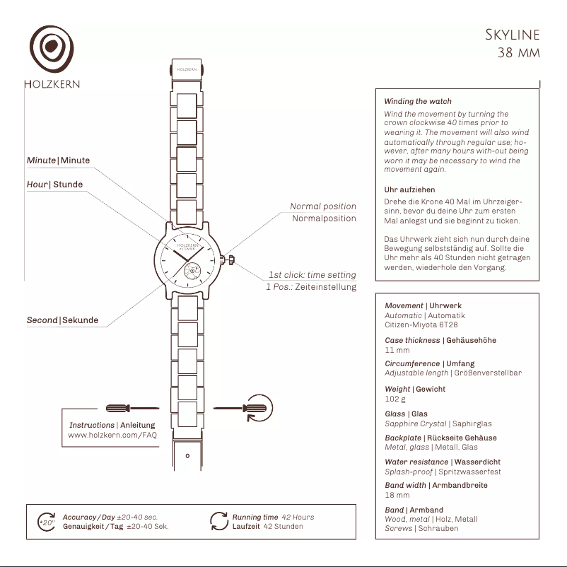 Page 1 de la notice Manuel utilisateur Holzkern Jakarta