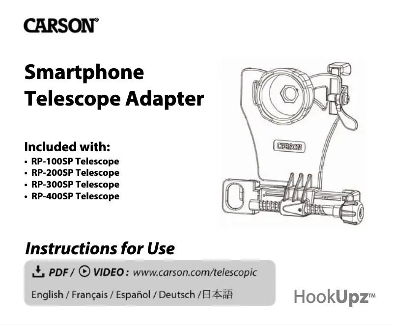 Page 1 de la notice Manuel utilisateur Carson RedPlanet RP-100SP