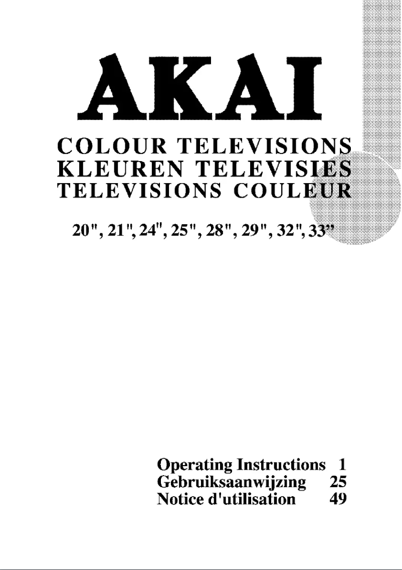 Page 1 of the manual User Manual AKAI CTB21NTF