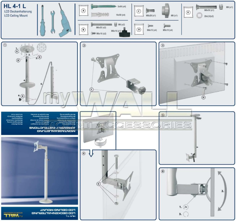 Page 1 de la notice Manuel utilisateur My Wall HL 4-1 L