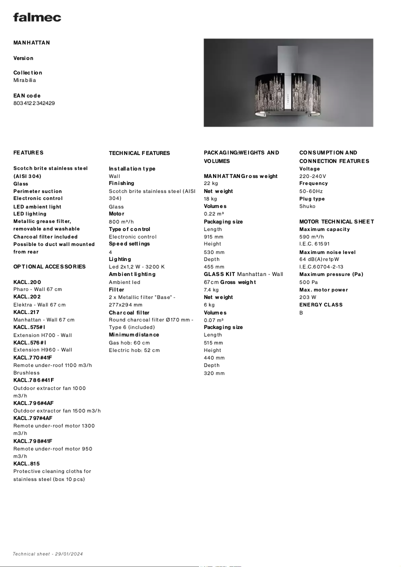 Image de la première page du manuel de l'appareil Manhattan